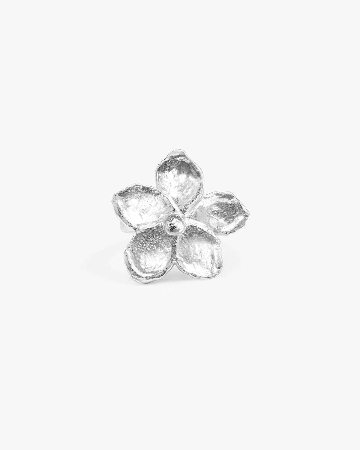 Gold Textured Floral Ring