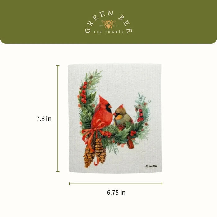 Holly Jolly Swedish Dishcloth