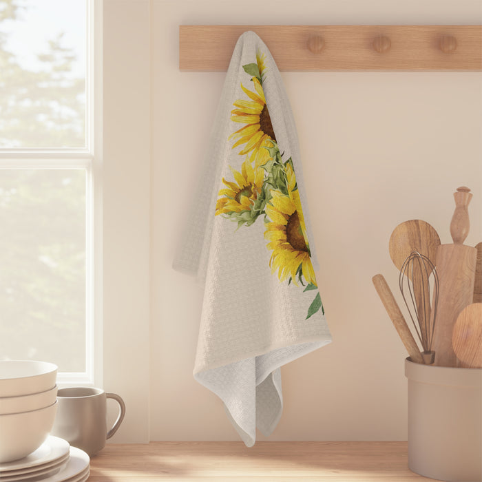 Home Sweet Home Sunflower Kitchen Tea Towel