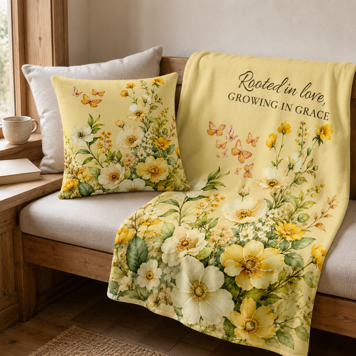 Rooted in Love Plush Throw