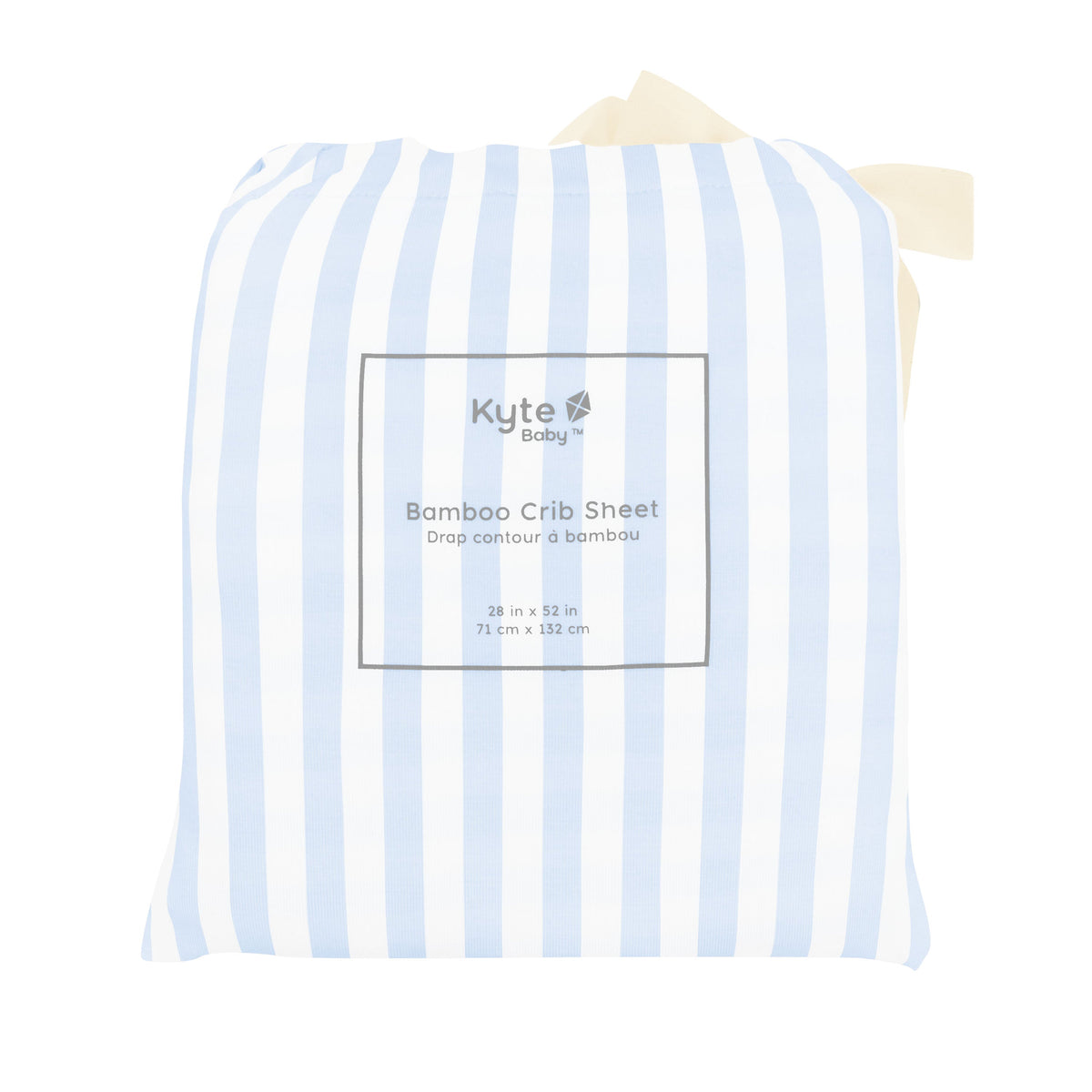 Crib Sheet in Small Mist Stripe