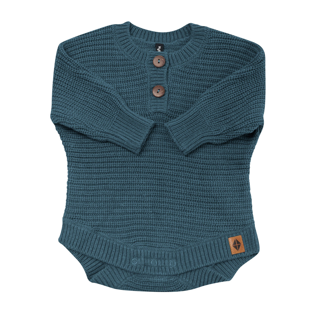 Chunky Knit Romper in Atlantic