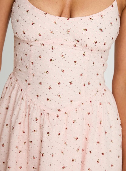 Angeletta Mini Dress Pink Floral
