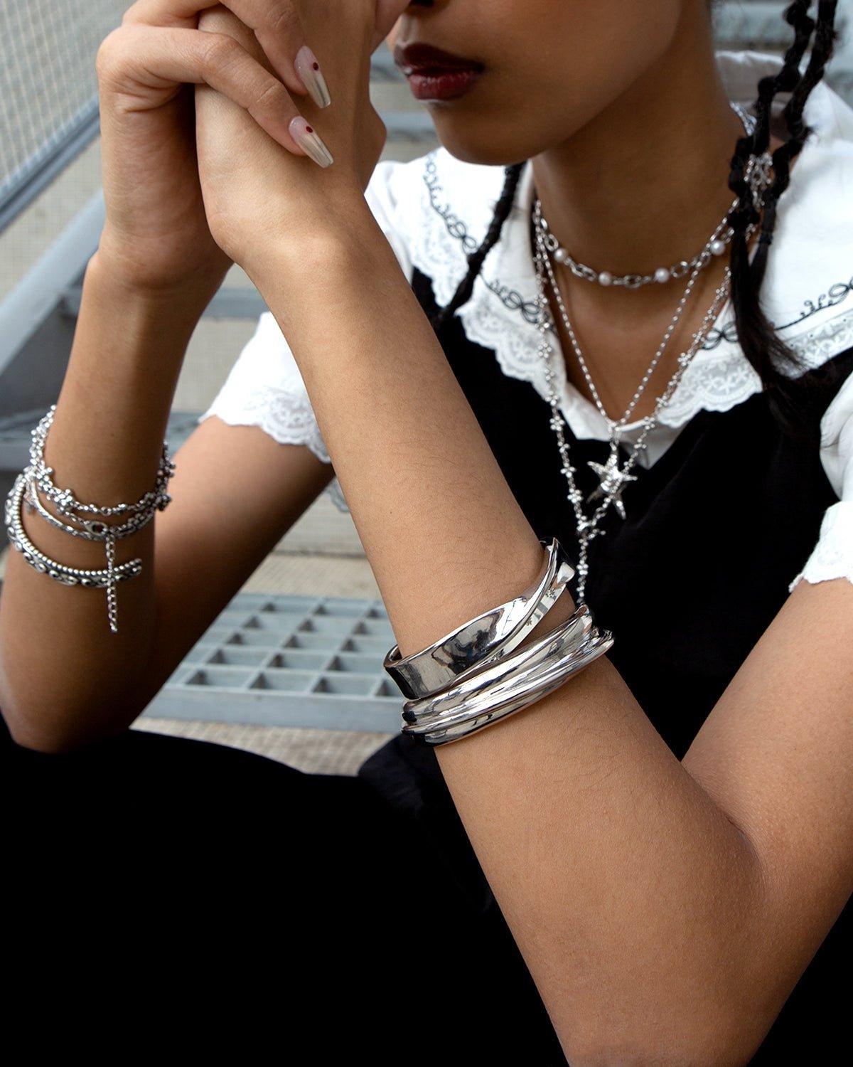 Bangles on Bangles in Silver