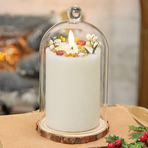 Cranberry & Spice LED Candle Cloche