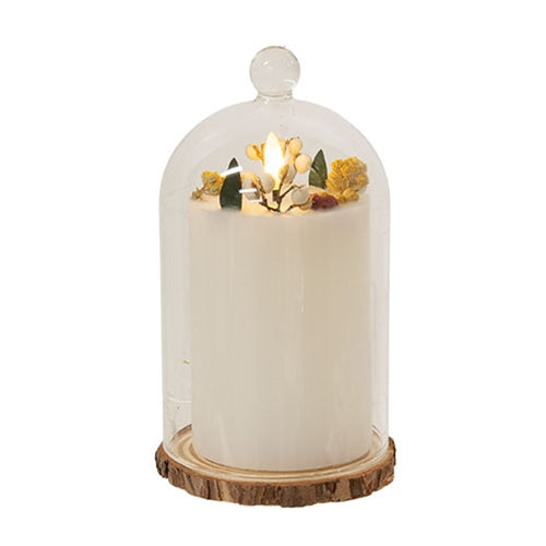 Cranberry & Spice LED Candle Cloche