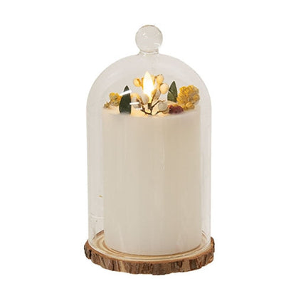 Cranberry & Spice LED Candle Cloche