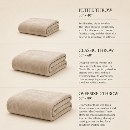 Cream + Camel Checkerboard Plush Throw
