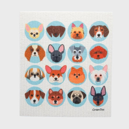 Dog Portraits Swedish Dishcloth