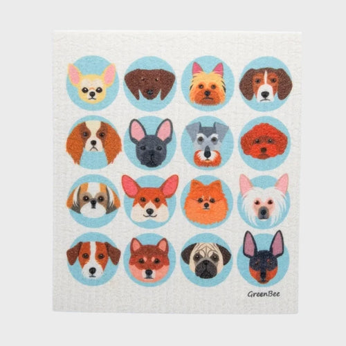 Dog Portraits Swedish Dishcloth