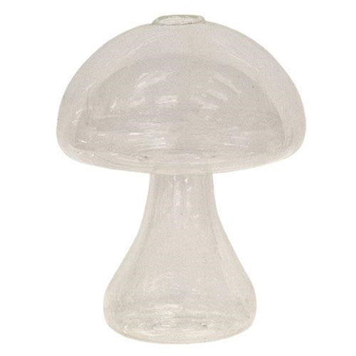 Glass Mushroom Bud Vase