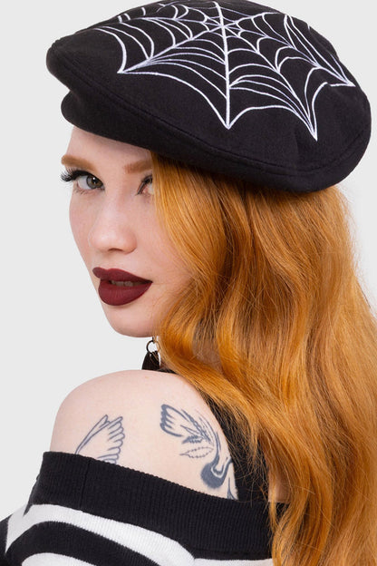 Black Widow Beret Hat