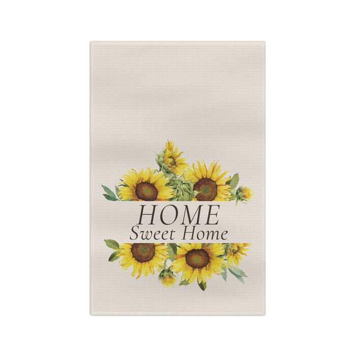 Home Sweet Home Sunflower Kitchen Tea Towel