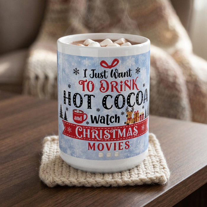 Hot Cocoa & Christmas Movies Mug