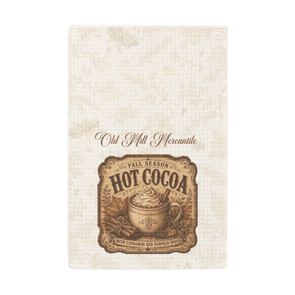 Hot Cocoa Waffle Weave Kitchen Hand Towel