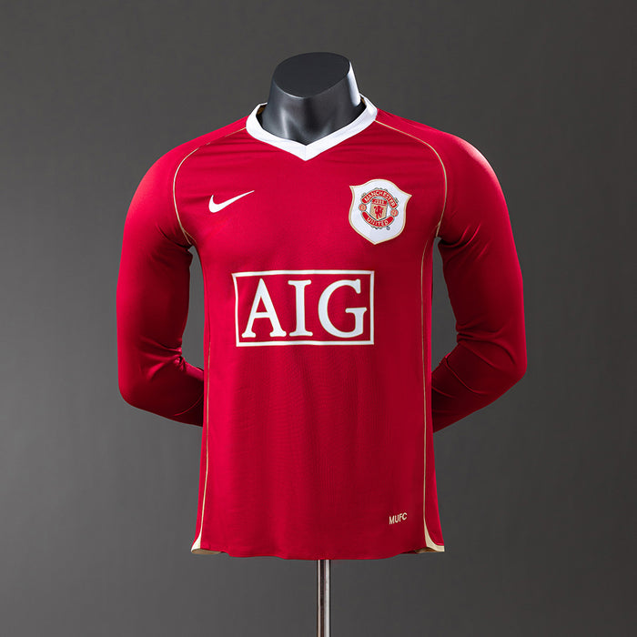 Manchester United 2006/07 Home Player Version Retro Short Sleeve Jersey