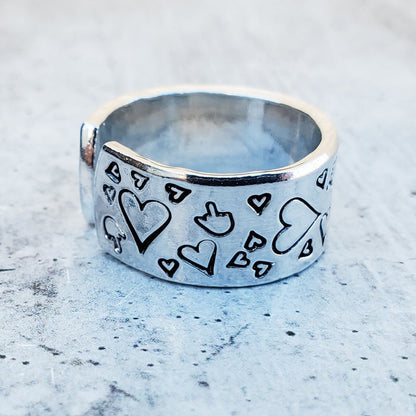 Middle Finger Heart Valentine's Day Ring - F Off Ring for Galentine's Day Salt and Sparkle