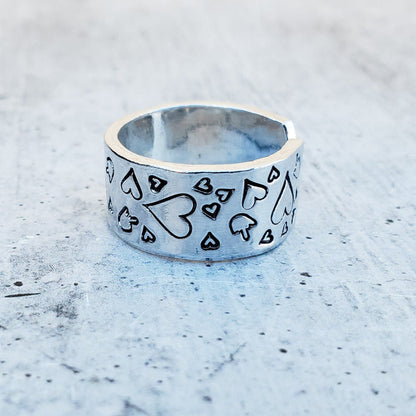 Middle Finger Heart Valentine's Day Ring - F Off Ring for Galentine's Day Salt and Sparkle