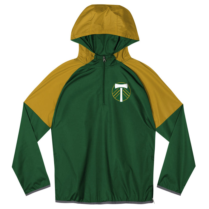 PORTLAND TIMBERS FC KID'S UNSTOPPABLE QUARTER ZIP HOODIE