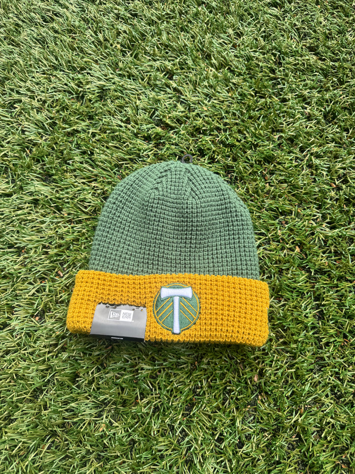 PORTLAND TIMBERS FC MEN'S KNIT CUFF CHECK BEANIE