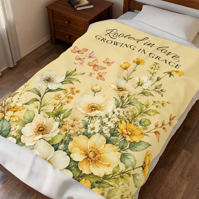 Rooted in Love Plush Throw