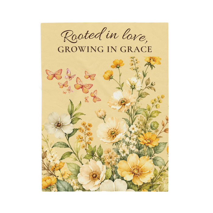 Rooted in Love Plush Throw