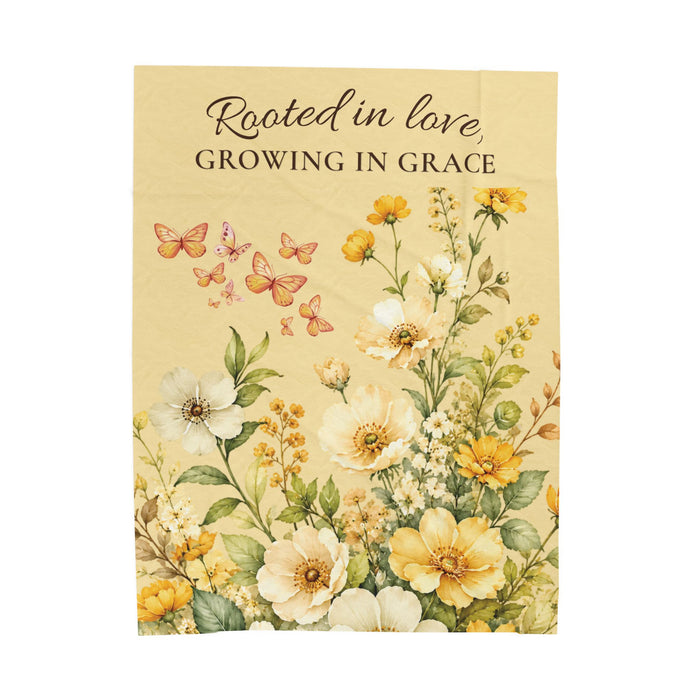 Rooted in Love Plush Throw