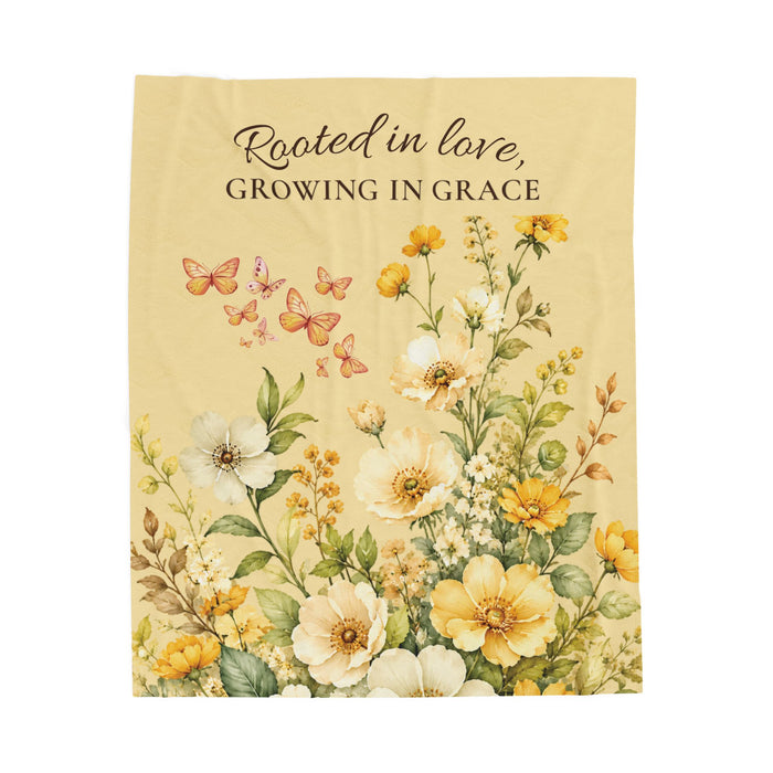 Rooted in Love Plush Throw