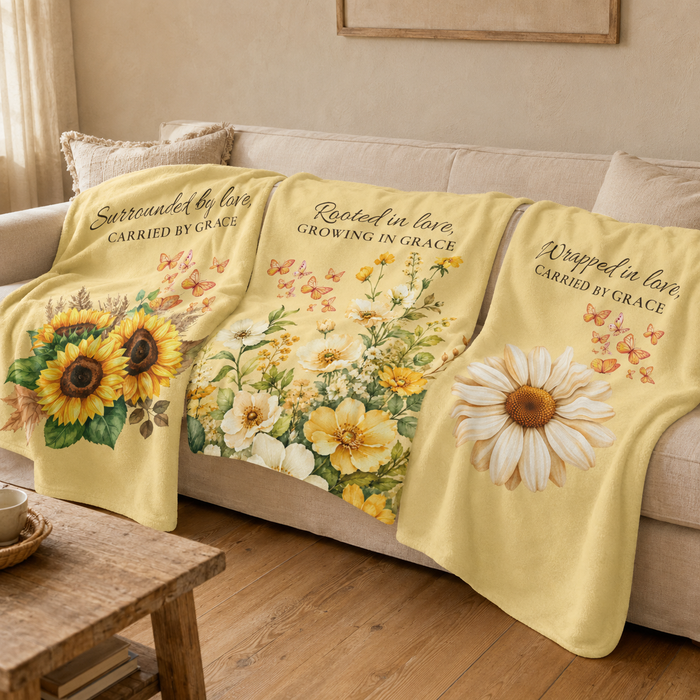 Rooted in Love Plush Throw