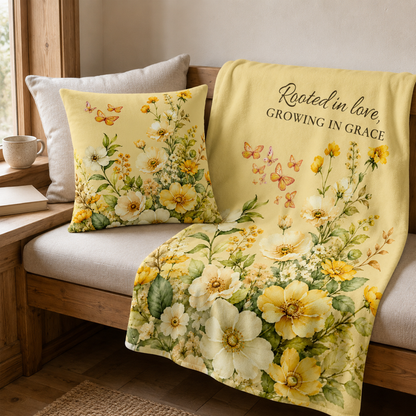 Rooted in Love Plush Throw