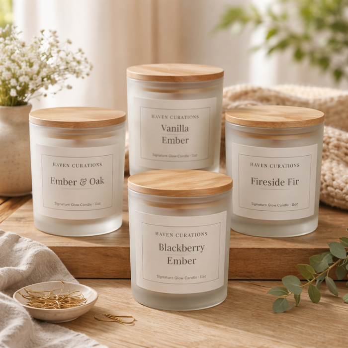 Signature Glow Crackling Wood Wick Candle | Core Collection