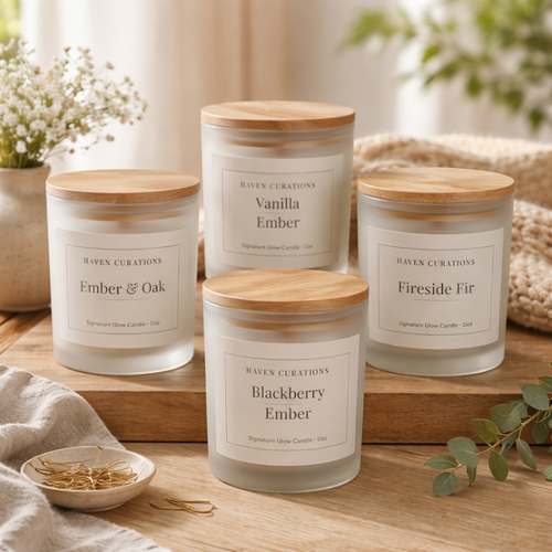 Signature Glow Crackling Wood Wick Candle | Core Collection