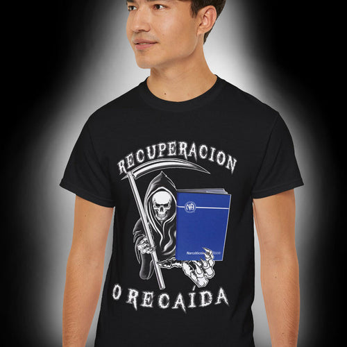 Spanish - Recover Or Relapse Reaper Tee
