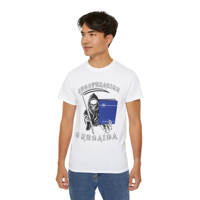 Spanish - Recover Or Relapse Reaper Tee