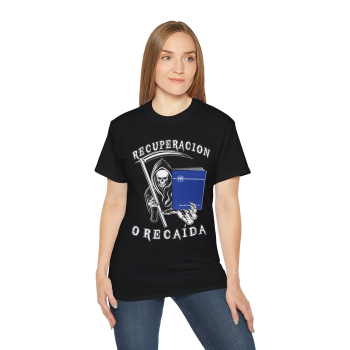 Spanish - Recover Or Relapse Reaper Tee