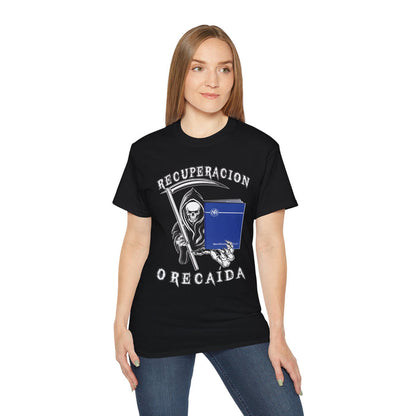 Spanish - Recover Or Relapse Reaper Tee
