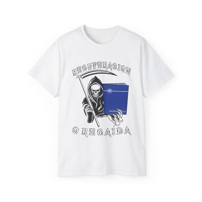 Spanish - Recover Or Relapse Reaper Tee
