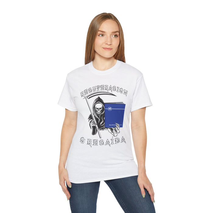 Spanish - Recover Or Relapse Reaper Tee