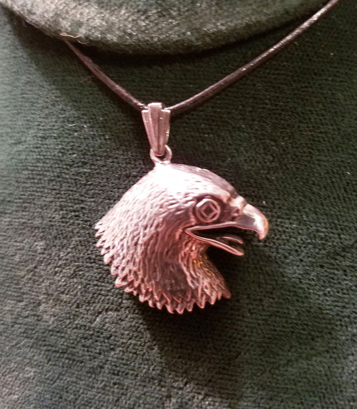 ssj013- Eagle w/ NA Symbol Pendant