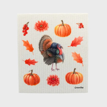 Thanksgiving Turkey Swedish Dishcloth