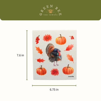 Thanksgiving Turkey Swedish Dishcloth