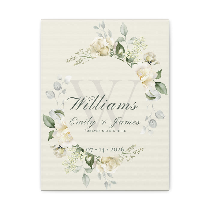 The Story of Us Personalized Canvas Wall Art