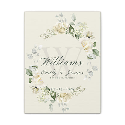 The Story of Us Personalized Canvas Wall Art