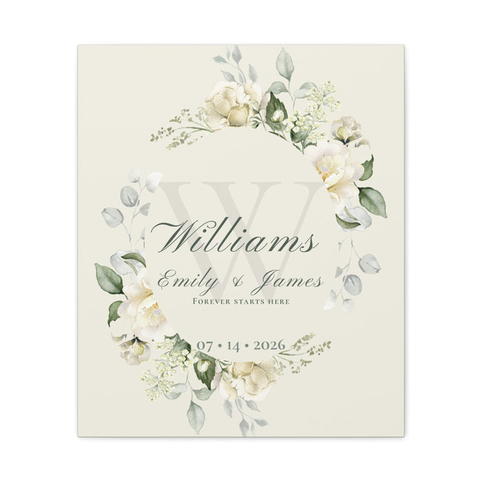 The Story of Us Personalized Canvas Wall Art