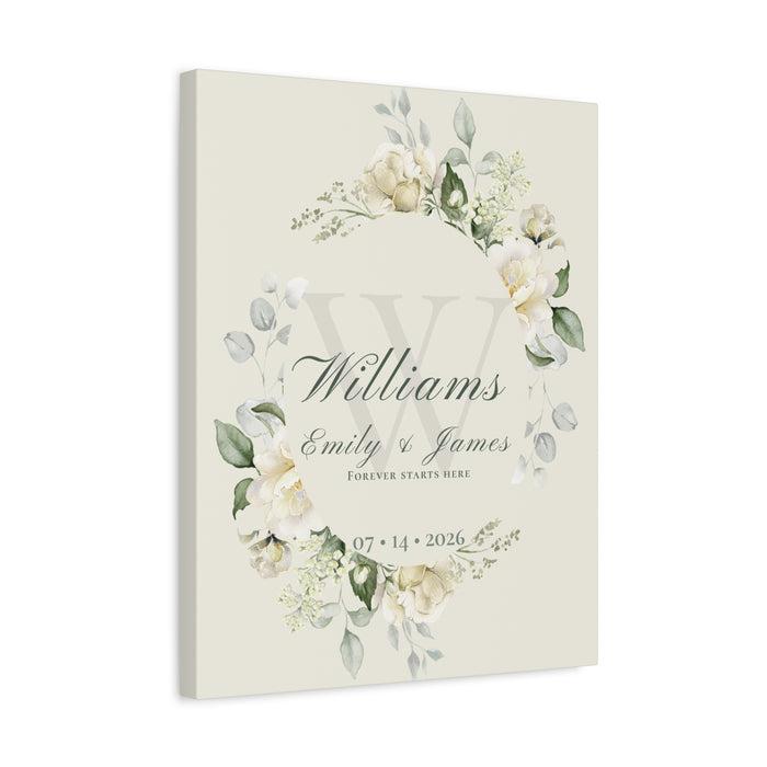 The Story of Us Personalized Canvas Wall Art