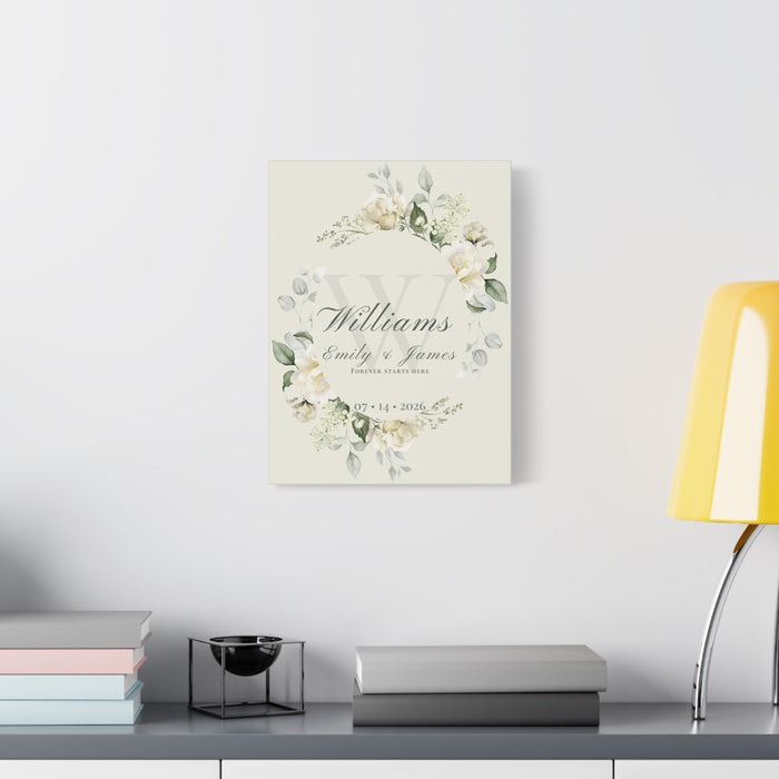 The Story of Us Personalized Canvas Wall Art