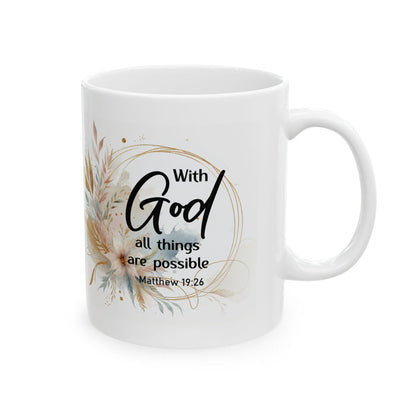 With God All Things Are Possible Mug